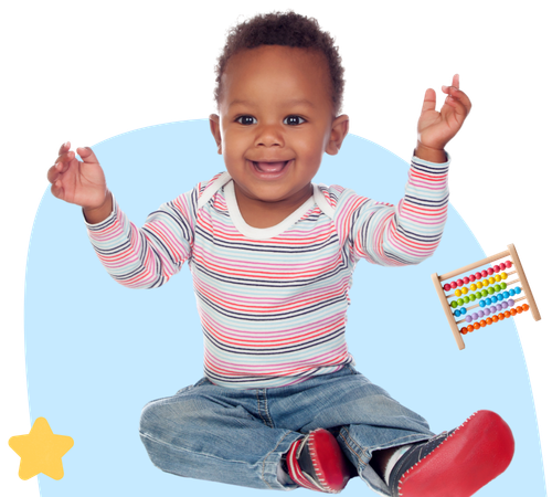 Caring teachers working with children