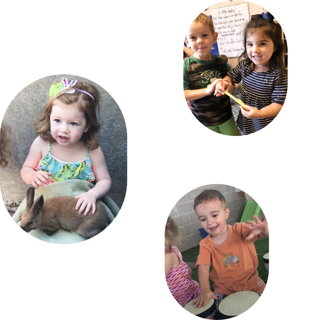 Children learning and playing